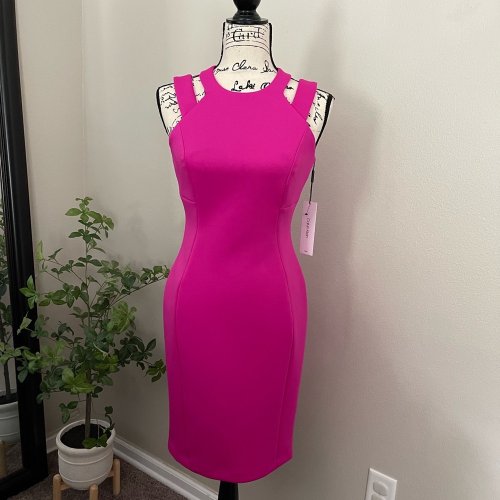 CALVIN KLEIN Sleeveless Sheath Dress